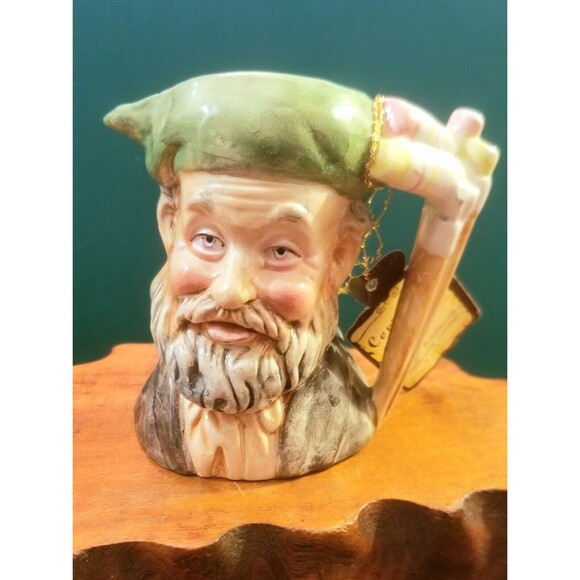 Vintage Magrou Artmark Old Man Toby Mugs 3.75" w/ Original Disney Parks Stickers - Picture 5 of 15